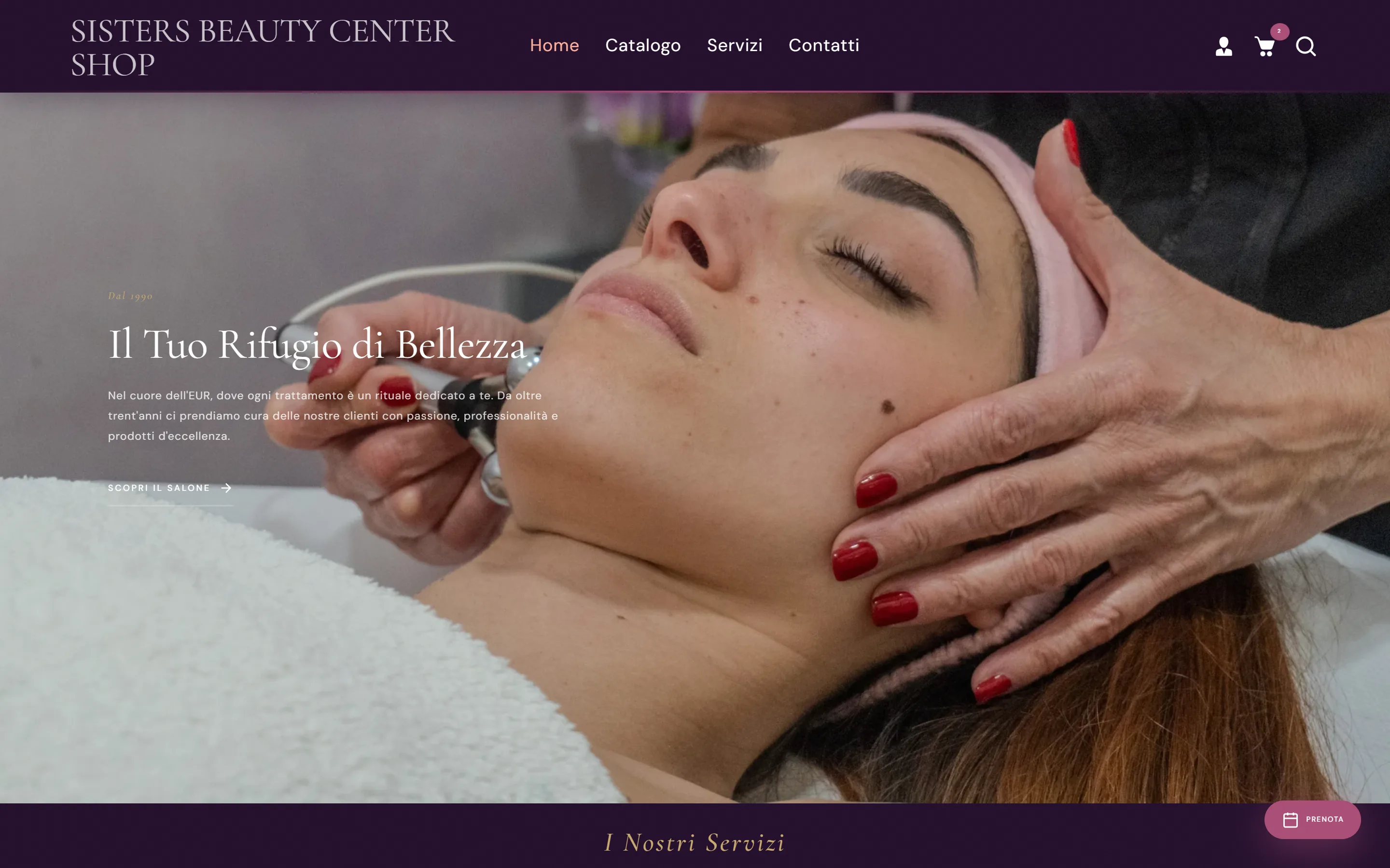 Sisters Beauty Center - Desktop