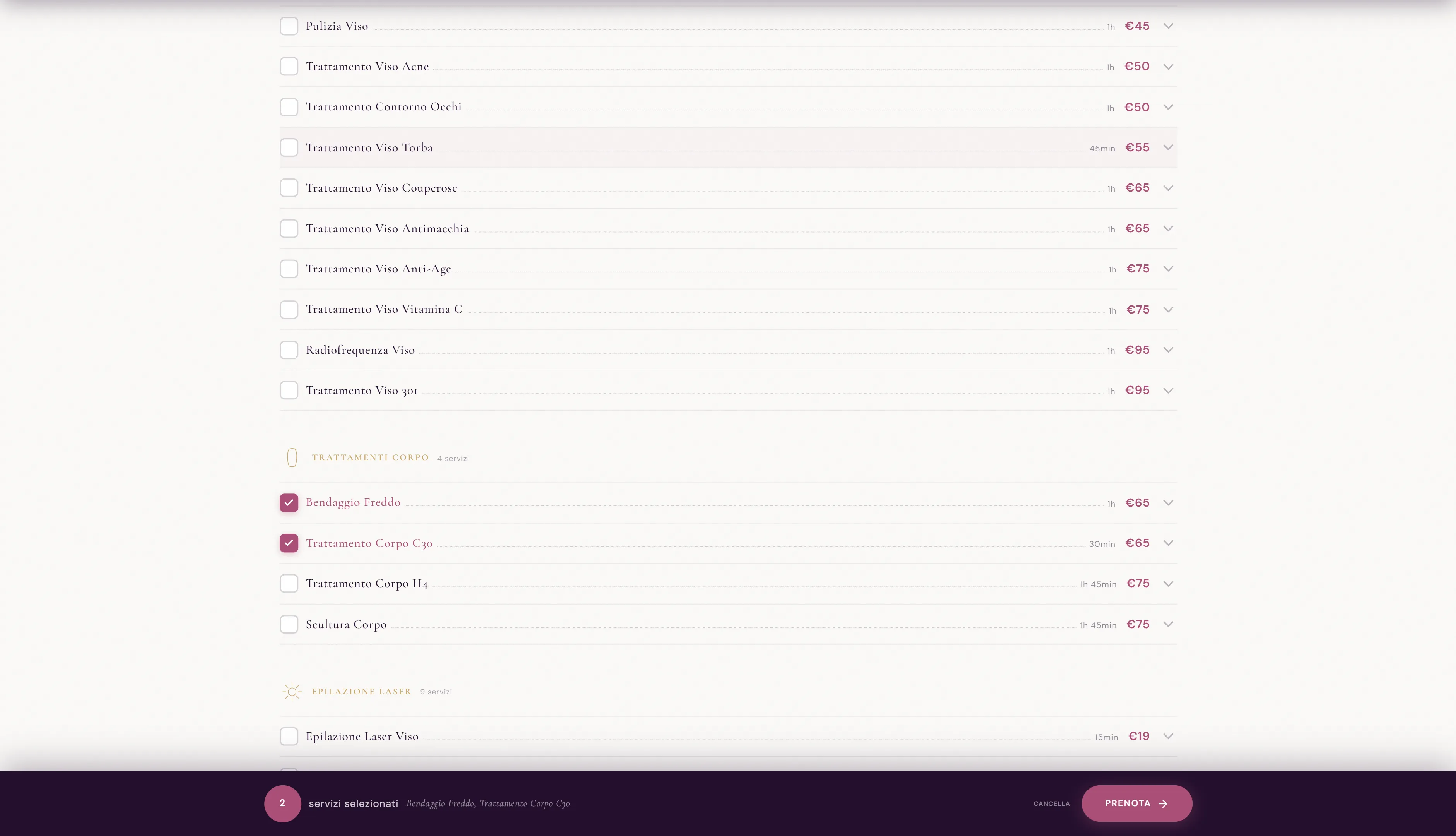 Multi-Select + Floating Bar