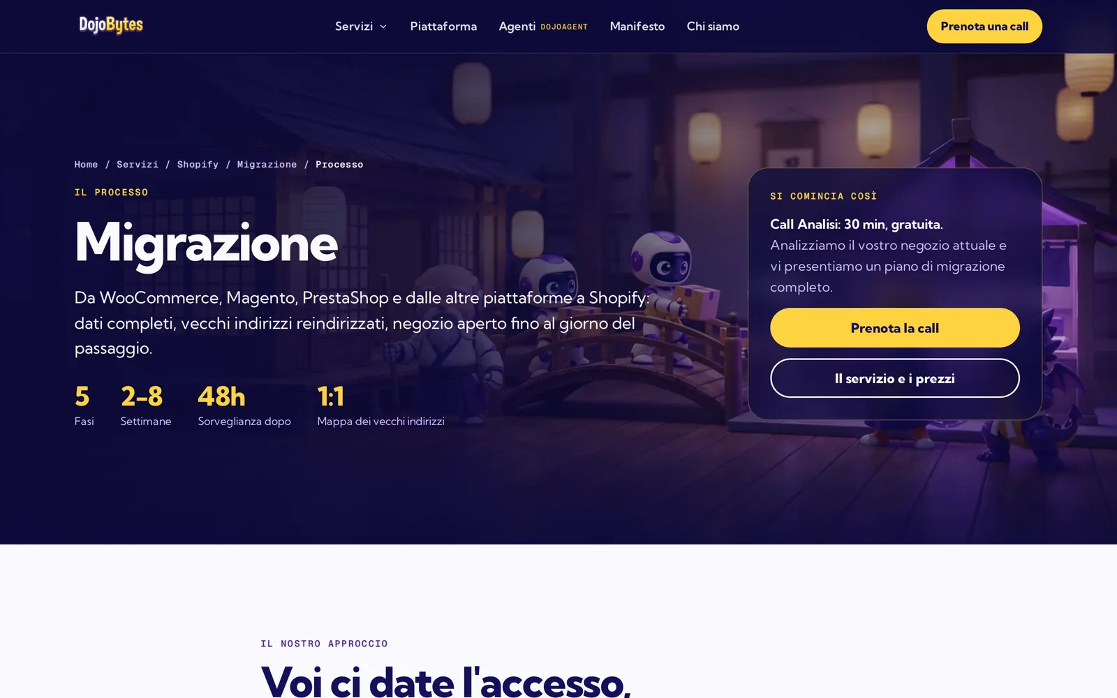 Una pagina processo